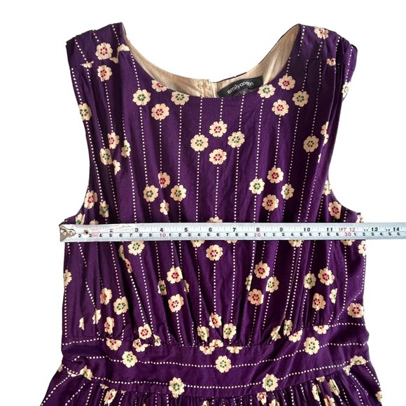 Emily and Fin  Purple retro fit and flare dress - Picture 8 of 9